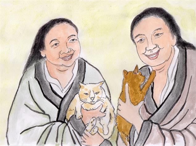 和合二仙貓詩三首@文：陳慧文  圖：陳鴻文