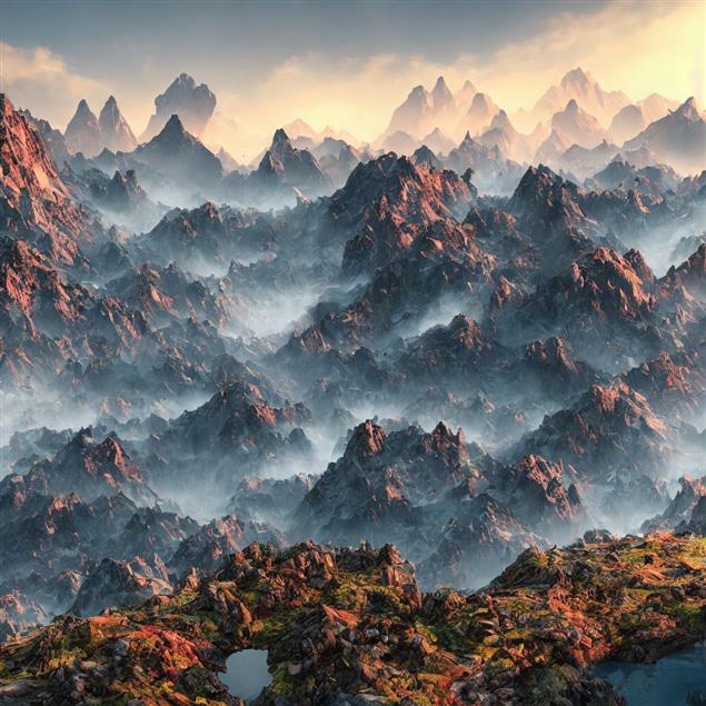 群山曉陽