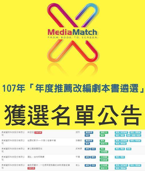 賀！秀威出版107年「年度推薦改編劇本書遴選」再獲佳績！