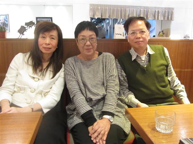 許鞍華導演2/1來台出席《黃金時代》特映會；秀威主編蔡登山和許鞍華導演、作家平路相見歡